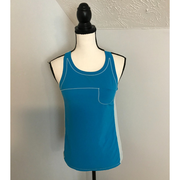 Lululemon Run: Silver Lining Tank in Beach Blanket Blue/Aquamarine - Picture 1 of 7